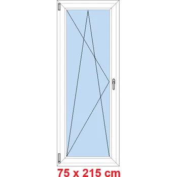 Okno Soft Balkonové dveře 75x215 cm, otevíravé a sklopné