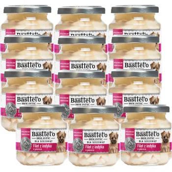 Krmivo pro psa Basttet'o Holistic krůtí filet v galetě pro štěňata 12x130g