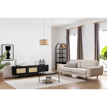 Televizní stolek TV stěna / Sestava pod TV Nala 180 - Black