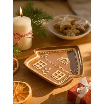 Talíř Sinsay - Talíř s vánočním motivem - hnědá - 638FQ-82X - 638FQ-82X-ONE