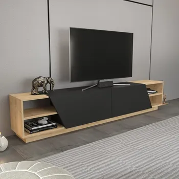 Televizní stolek TV stolek Rhodes - Oak, Anthracite