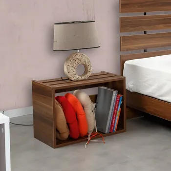 Noční stolek Noční stolek Fuga - Walnut