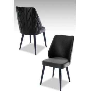 Jídelní židle Sada židlí (4 kusy) Pufi - Anthracite, Black