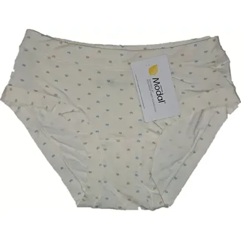 Kalhotky Dívčí kalhotky Barevná srdíčka - 110-116 / smetanová/modrá