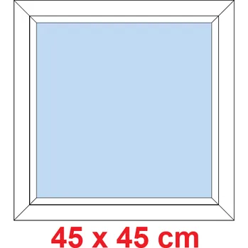 Okno Soft Plastové okno 45x45 cm, FIX neotevíravé