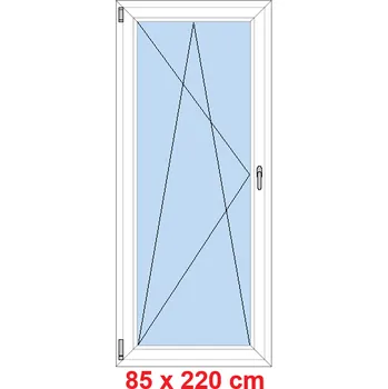 Okno Soft Balkonové dveře 85x220 cm, otevíravé a sklopné