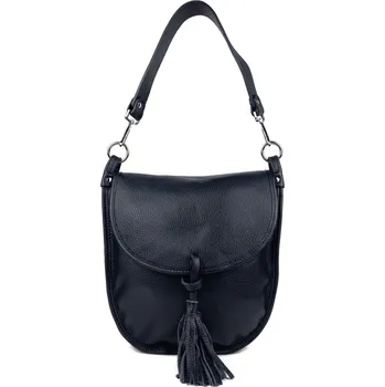 Kabelka GIOSTRA Dámská kožená kabelka Perlita Tmavě modrá