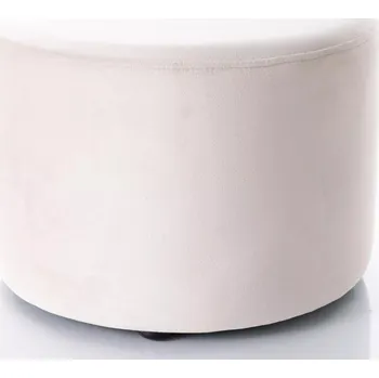 Taburet Kulatý taburet DOLORES 2 - světle béžový