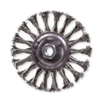 Drátěný kartáč Radiální kartáč copánkový pr. 125 mm, drát 0,4mm - nerez