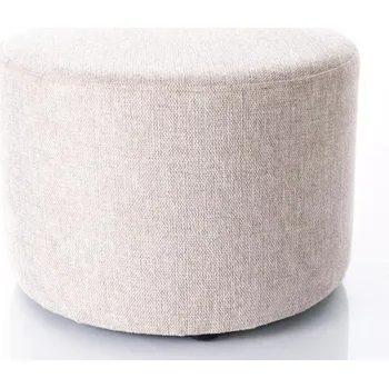 Taburet Kulatý taburet DOLORES 1 - světle béžový