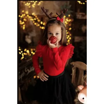 Elegantní červená blůzka Lily Grey pro dívky 128 / 8 let