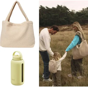 Sportovní taška STUDIO NOOS Zvýhodněný set Taška Mom Bag Teddy Ecru + BINK Lahev Butter
