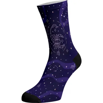 Pánské ponožky Walkee barevné ponožky - Znamení zvěrokruhu Štír Barva: Fialová, Velikost: 42-47