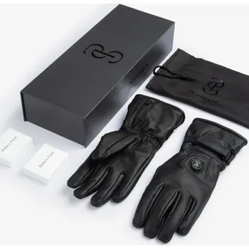 Jezdecké rukavice PS of Sweden Rukavice jezdecké PS of Sweden, kožené, s integrovaným vyhříváním, černé XS