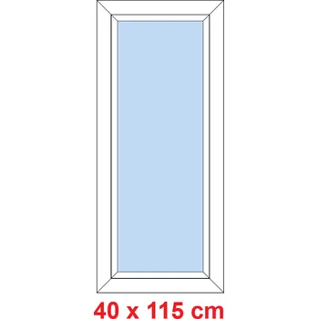 Okno Soft Plastové okno 40x115 cm, FIX neotevíravé