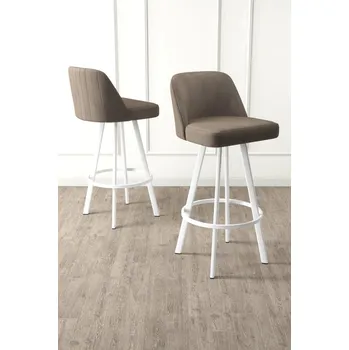Barová židle Bar Stool Set (4 Pieces) Atex - Cappuccino, White