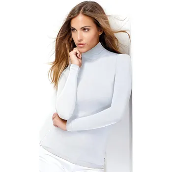 Dámské tričko Dámské triko se stojáčkem Maglia Lupetto 212057 Bílá - Intimidea bílá S/M