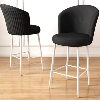 Barová židle Bar Stool Set (6 Pieces) Fora - Black, White