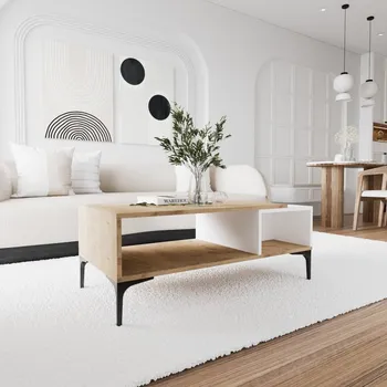 Konferenční stolek Konferenční stolek Tarz - White, Oak