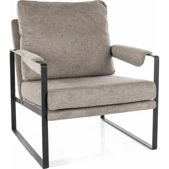 Křeslo Čalouněné křeslo TULLIO - béžové / černé