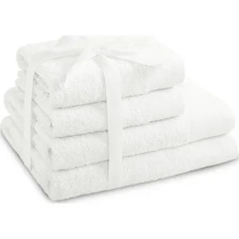 Ručník Sada bavlněných ručníků AmeliaHome AMARI bílá, velikost 2*70x140+2*50x100