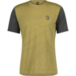 Cyklistický dres Scott Shirt mens Trail Flow SS Mud green/Dark Grey Velikost: 2XL