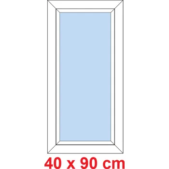 Okno Soft Plastové okno 40x90 cm, FIX neotevíravé