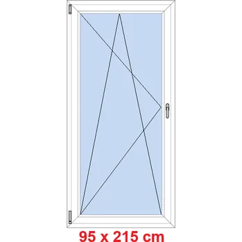 Okno Soft Balkonové dveře 95x215 cm, otevíravé a sklopné