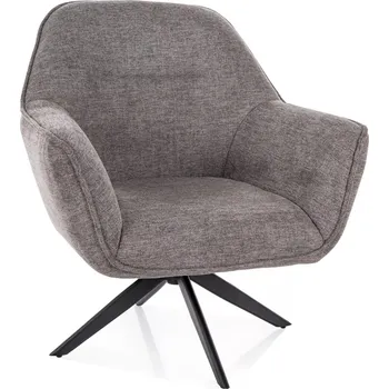 Křeslo Otočné křeslo DORON - šedé / černé
