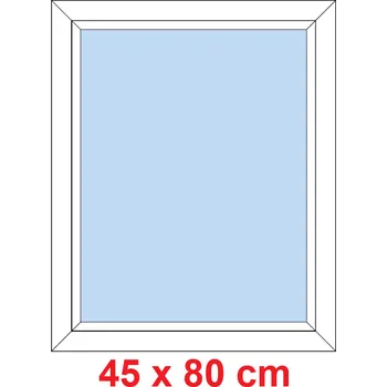 Okno Soft Plastové okno 45x80 cm, FIX neotevíravé
