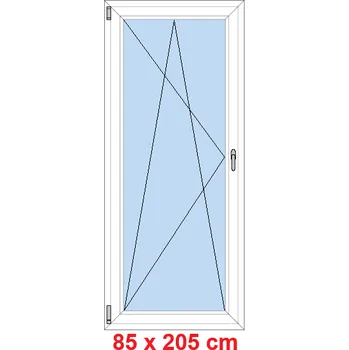 Okno Soft Balkonové dveře 85x205 cm, otevíravé a sklopné