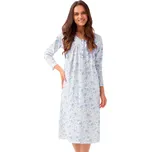 Dámská noční košile LUNA 338/53 – Styl & Pohodlí Barva/Velikost: modrá světlá / M