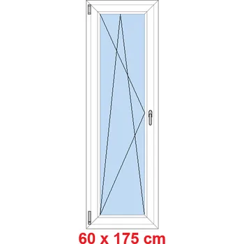Okno Soft Balkonové dveře 60x175 cm, otevíravé a sklopné