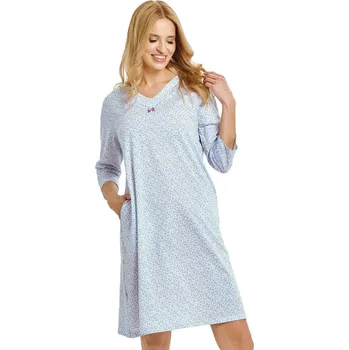 Dámská noční košile Dámské noční košile Debora 3449 TARO – Pohodlí a elegance Barva/Velikost: modrá / M