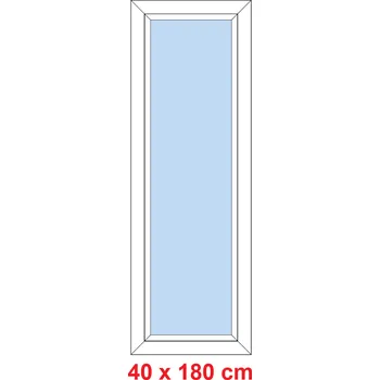 Okno Soft Plastové okno 40x180 cm, FIX neotevíravé