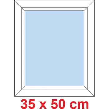 Okno Soft Plastové okno 35x50 cm, FIX neotevíravé