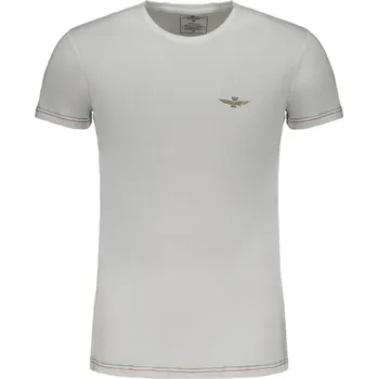 Pánské tričko AERONAUTICA MILITARE MEN&amp;#39;S WHITE SHORT SLEEVE T-SHIRT Aeronautica Militare bílá 3455186