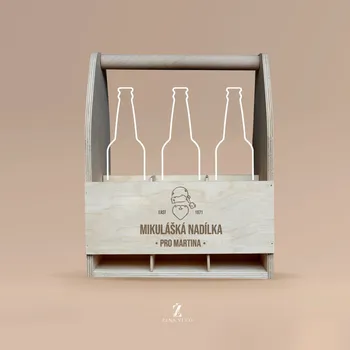 Mikulášská nadílka pro tchána - přenoska (6 Ks piva) Text: S vlastním textem