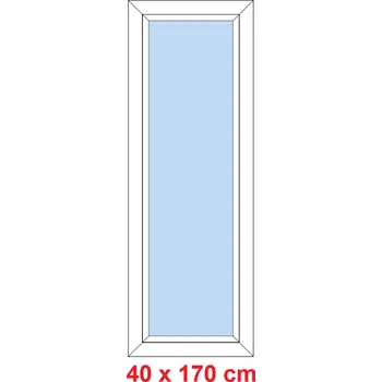 Okno Soft Plastové okno 40x170 cm, FIX neotevíravé