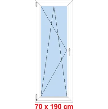 Okno Soft Balkonové dveře 70x190 cm, otevíravé a sklopné