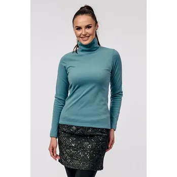 Dámský svetr Fleecový petrolejový dámský rolák s dlouhými rukávy 61 velikost 3XL