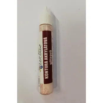 Výtvarná barva Kontura akrylátová glitrová 20 g - odstín č.41 - bronzová