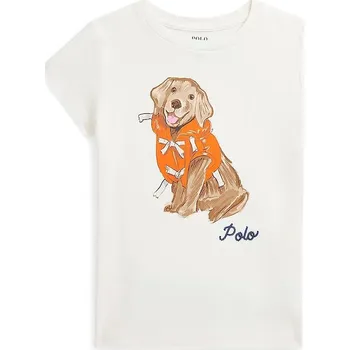 Chlapecké tričko Dětské bavlněné tričko Polo Ralph Lauren bílá barva, 312965147001 00X, vel. 117-123