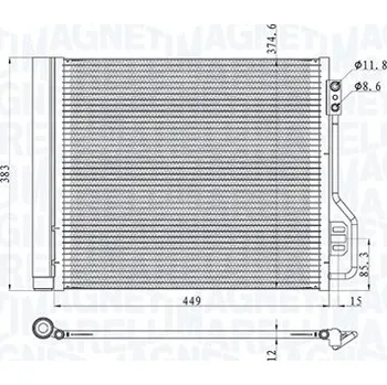 Výparník klimatizace Kondenzátor, klimatizace, 350203854000