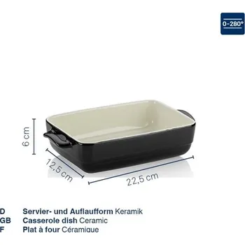 zapékací misa a miska KELA Zapékací mísa keramická MALIN 32 x 19 cm šedá KL-15292