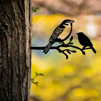 Zahradní dekorace Zahradní dekorace Bird On The Branch 02 - Black