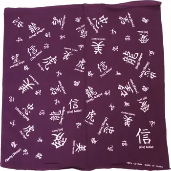 Šátek Šátek Čína lila (Bavlněný šátek bandana)