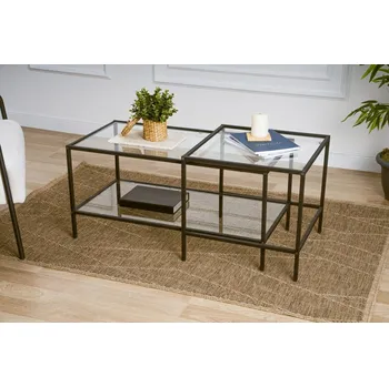 Konferenční stolek Sada konferenčních stolků Sevay - Black