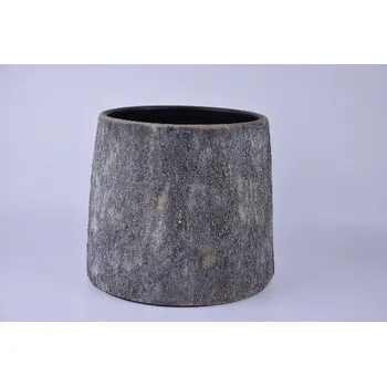 Květináč Obal na květináč keramický FARO, pr.29x26cm, hnědá|RUST BROWN|Ego Dekor