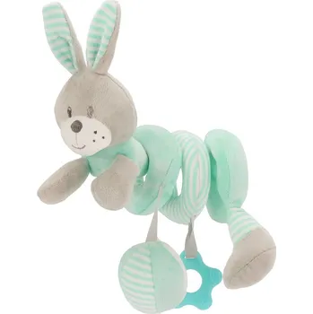 Hračka pro nejmenší Baby Mix Hračka na postýlku Spirála Králík zelená